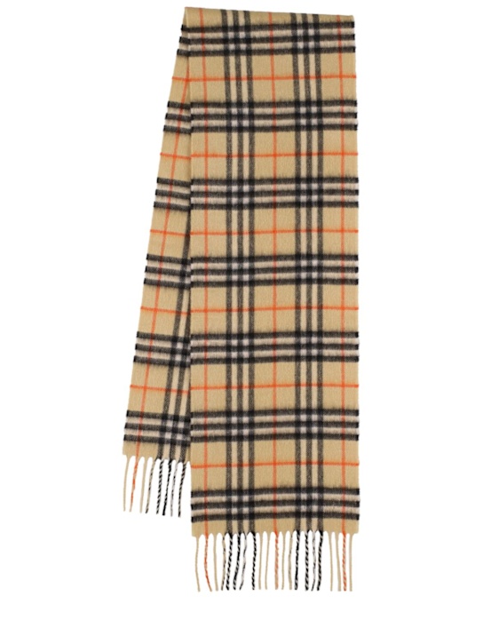 Burberry: Sciarpa in cashmere check - kids-girls_0 | Luisa Via Roma