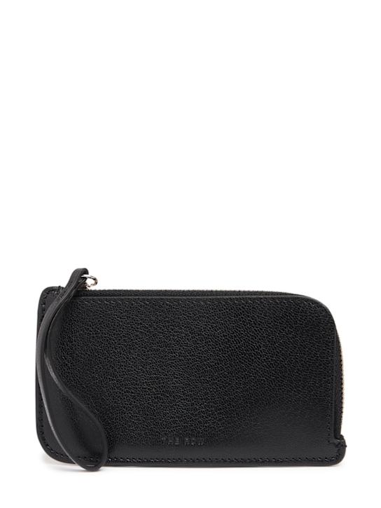 The Row: Zipped leather wallet - women_0 | Luisa Via Roma