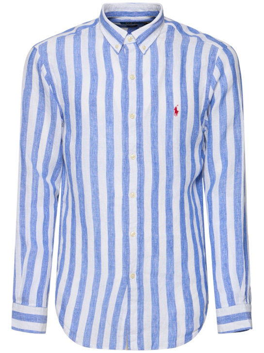 Polo Ralph Lauren: Camicia in lino - men_0 | Luisa Via Roma