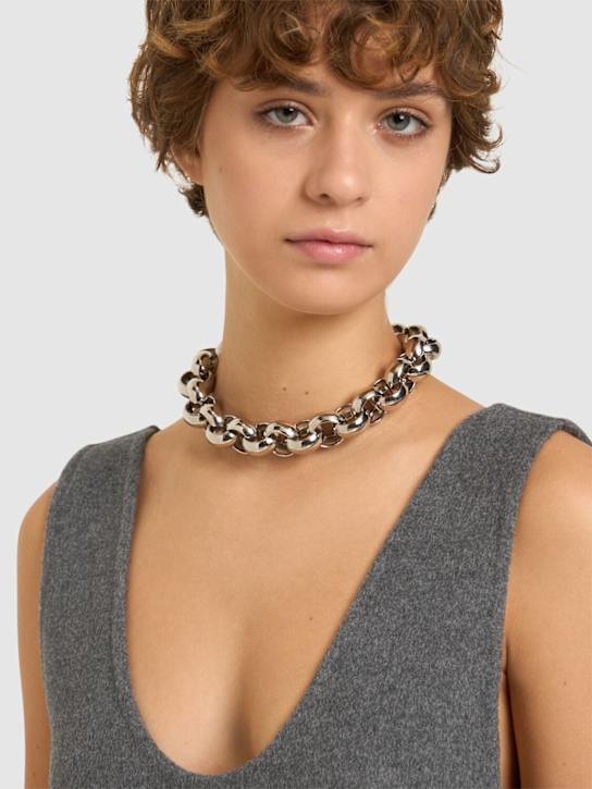 Marni: Chunky chain necklace w/ crystals - women_1 | Luisa Via Roma