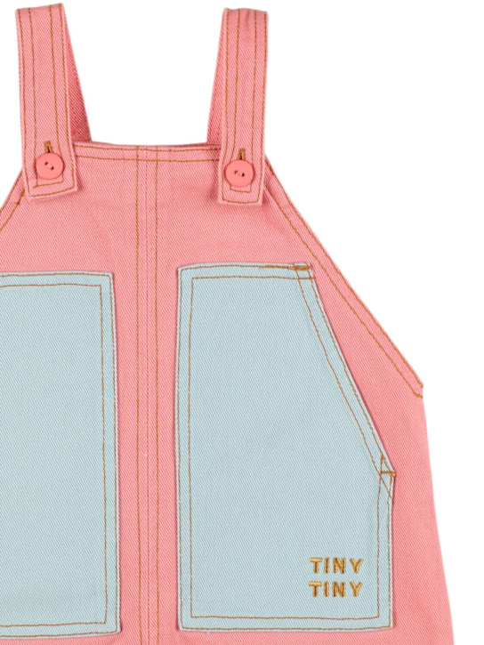 Tiny Cottons: Salopette in denim di cotone stampato - kids-girls_1 | Luisa Via Roma