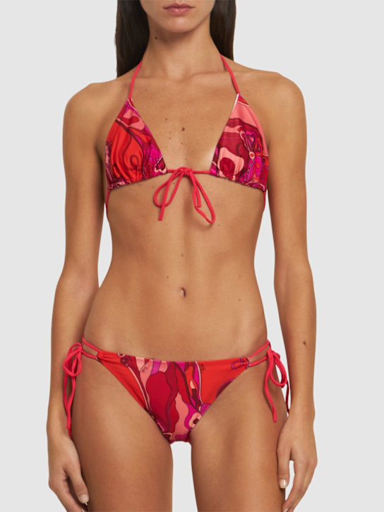 Pucci: Printed lycra bikini bottoms - women_1 | Luisa Via Roma