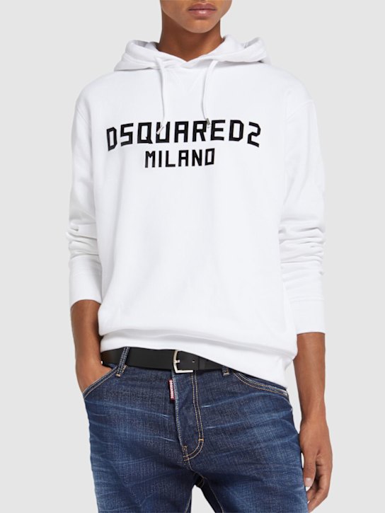 Dsquared2: Classic leather belt - Black - men_1 | Luisa Via Roma