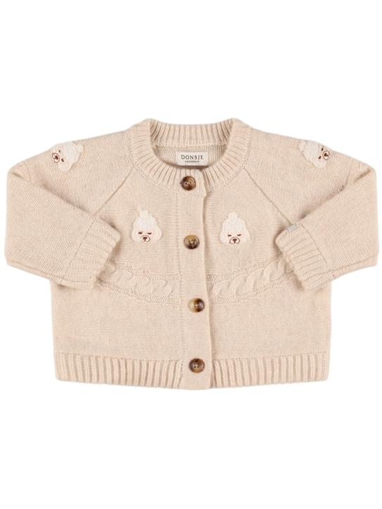 Donsje: Wool blend knit cardigan - kids-boys_0 | Luisa Via Roma