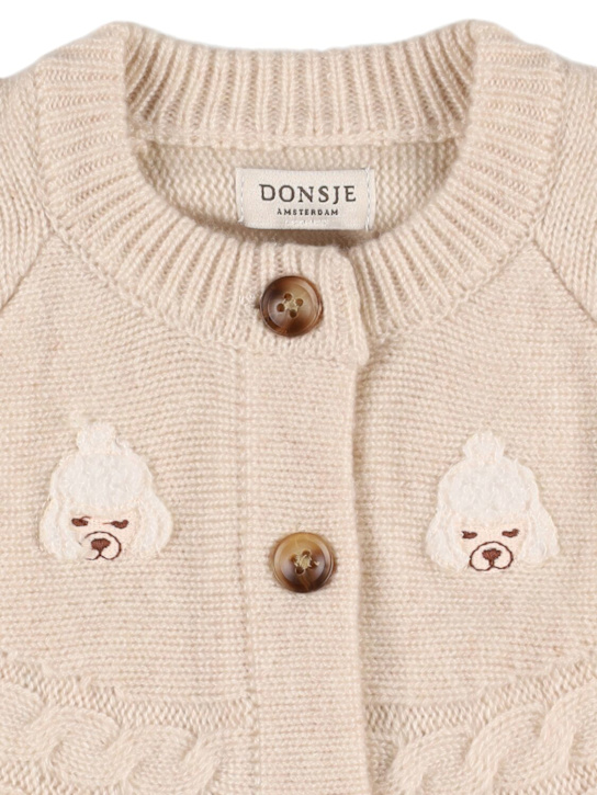Donsje: Wool blend knit cardigan - kids-boys_1 | Luisa Via Roma
