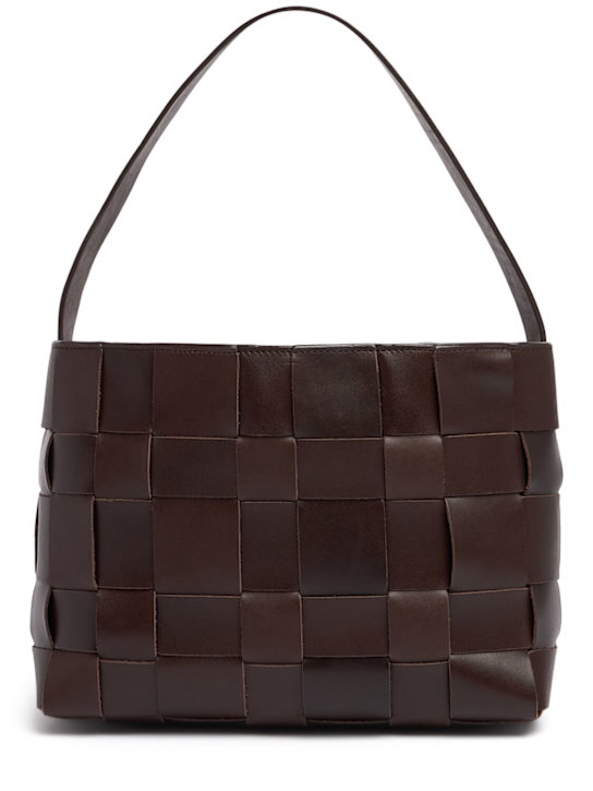 St. Agni: Mini Woven leather shoulder bag - women_0 | Luisa Via Roma