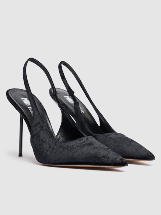 Paris Texas: 105mm Lidia velvet slingback heels - women_1 | Luisa Via Roma