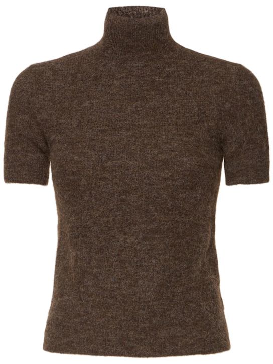 Ralph Lauren Collection: Kurzarm-Pullover mit Rollkragen - women_0 | Luisa Via Roma