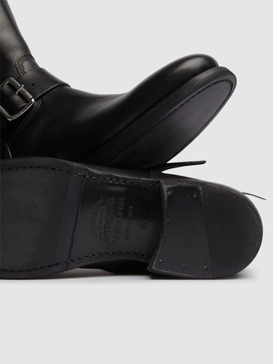 Dsquared2: Leather high boots - Black - men_4 | Luisa Via Roma