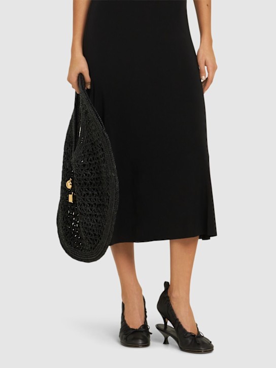 Jacquemus: 100mm Les Doubles leather heels - women_1 | Luisa Via Roma