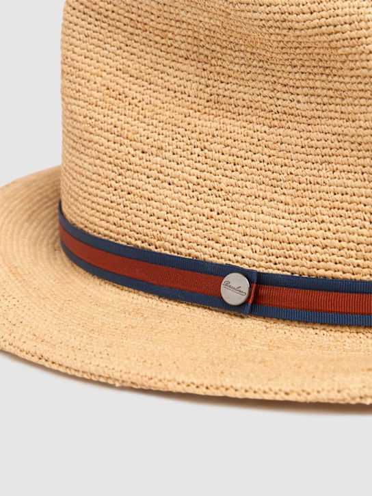 Borsalino: Argentina中等帽檐草编巴拿马帽 - Reale/Arancio - men_1 | Luisa Via Roma