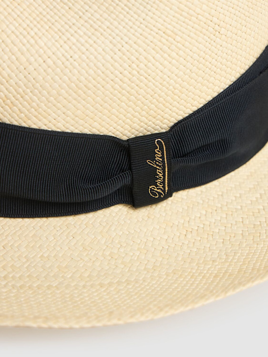 Borsalino: Amedeo宽檐巴拿马草帽 - 海军蓝 - men_2 | Luisa Via Roma