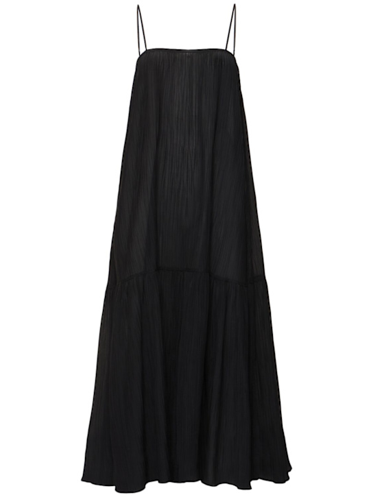 Parchment textured sleeveless dress - Thumbnail 1