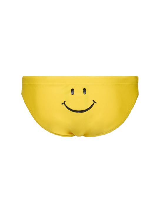 Moschino: Iconic Archive swim briefs - Yellow - men_4 | Luisa Via Roma
