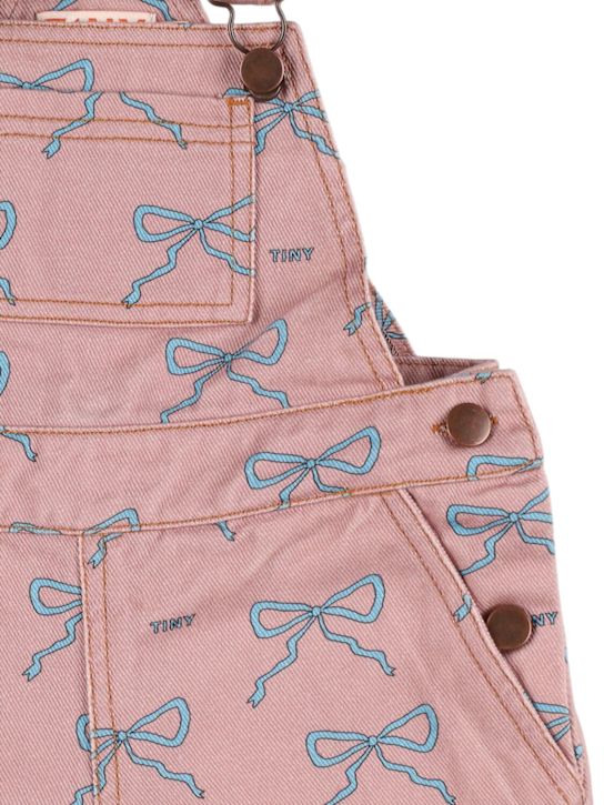 Tiny Cottons: Salopette in denim di cotone stampato - kids-girls_1 | Luisa Via Roma