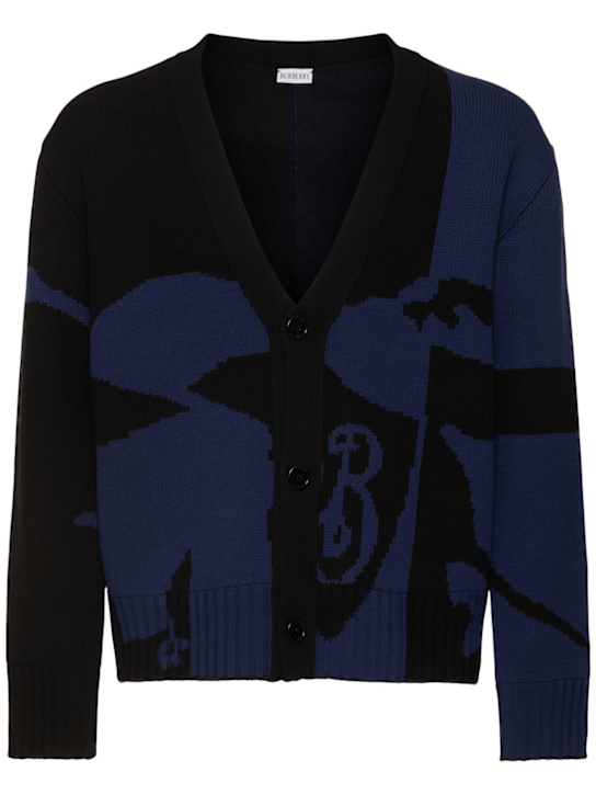 Burberry: Cardigan aus Wolle und Viskose „Split EKD“ - men_0 | Luisa Via Roma