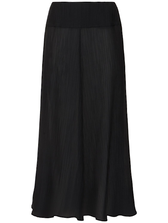 Parchment textured flared skirt - Thumbnail 1
