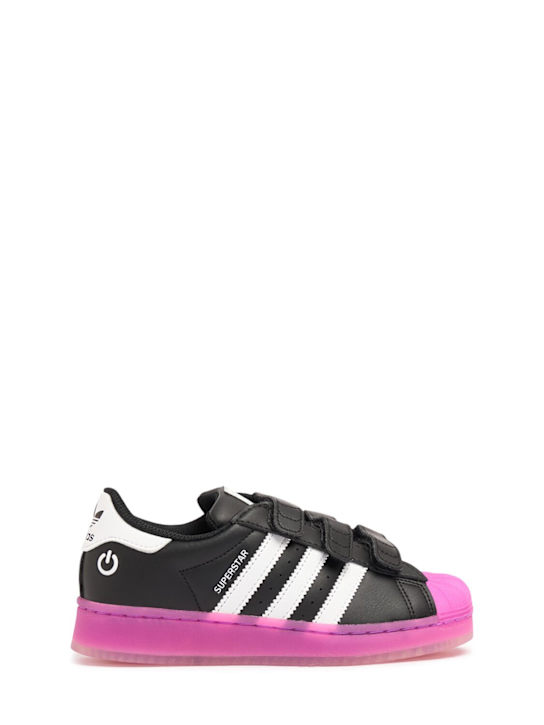 Adidas Originals Superstar Led Light Strap Sneakers Black purple Sotf