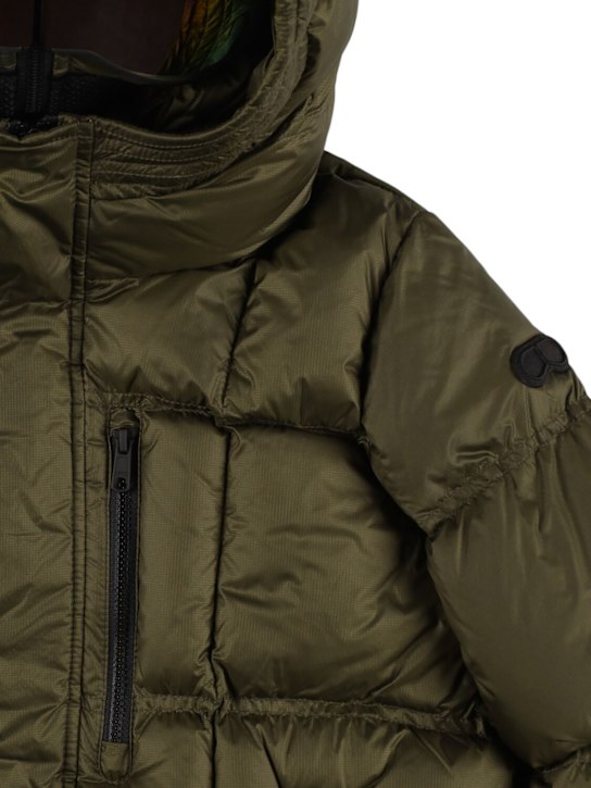 Ai Riders: Water repellent nylon down jacket - Military Green - kids-boys_1 | Luisa Via Roma