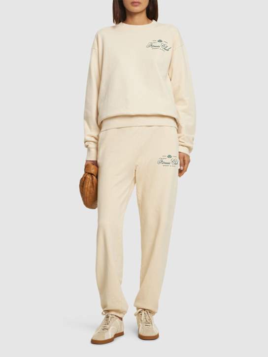 Sporty & Rich: Fitness Club crewneck sweatshirt - women_1 | Luisa Via Roma