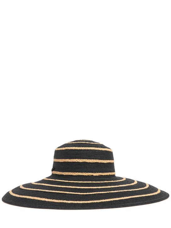 Borsalino: Tippi hemp & raffia hat - women_0 | Luisa Via Roma