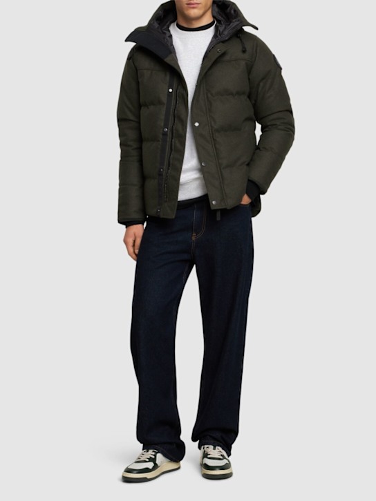 Canada Goose: MacMillan wool blend down parka - men_1 | Luisa Via Roma