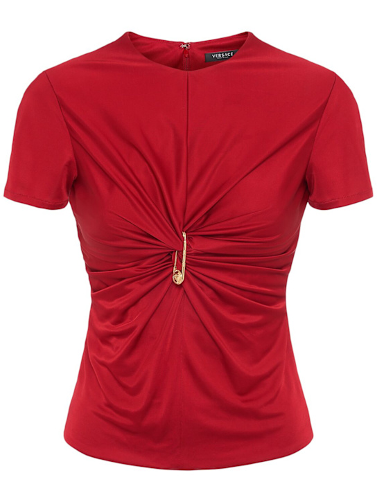 Liquid viscose jersey top - Thumbnail 1