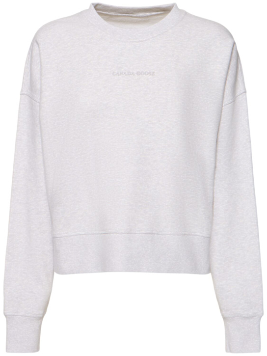 Canada Goose: Muskoka Relaxed コットンスウェットシャツ - women_0 | Luisa Via Roma