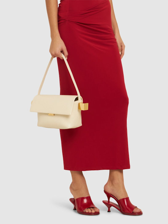 Jacquemus: Le Rond Carre leather shoulder bag - women_1 | Luisa Via Roma