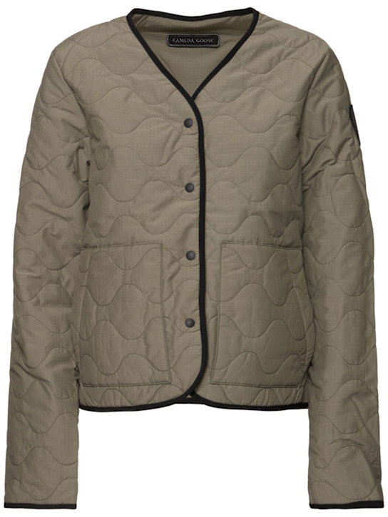 Canada Goose: Annex cotton blend quilted jacket - women_0 | Luisa Via Roma