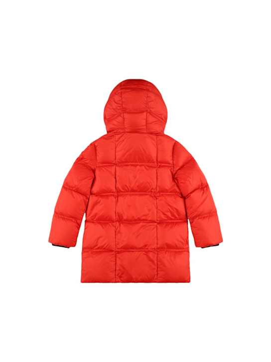 Ai Riders: Water repellent nylon down jacket - Red - kids-boys_2 | Luisa Via Roma
