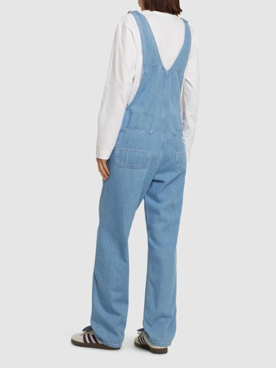 Carhartt WIP: Bib straight overalls - Blue Stonebleac - women_2 | Luisa Via Roma