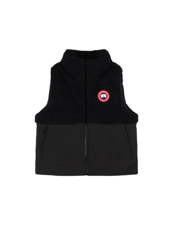 Canada Goose: Piumino smanicato in poly e cotone - kids-girls_0 | Luisa Via Roma