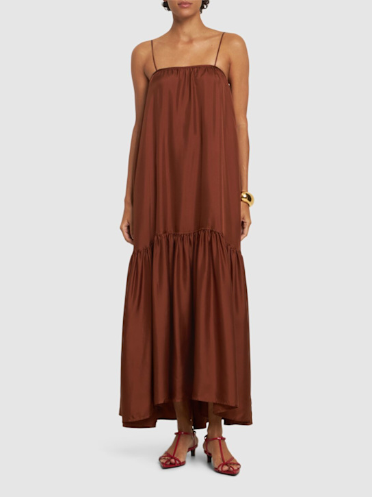 Giardino silk sleeveless dress - Thumbnail 2