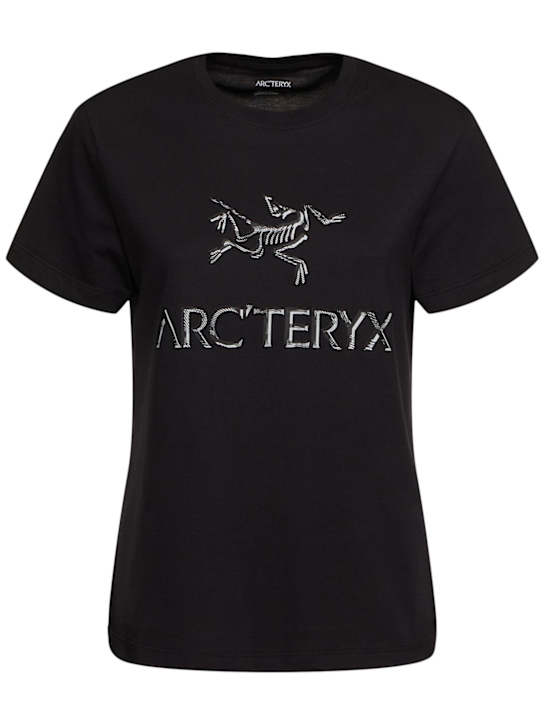 Arc'teryx: T-shirt Arc'Word a maniche corte in cotone - women_0 | Luisa Via Roma