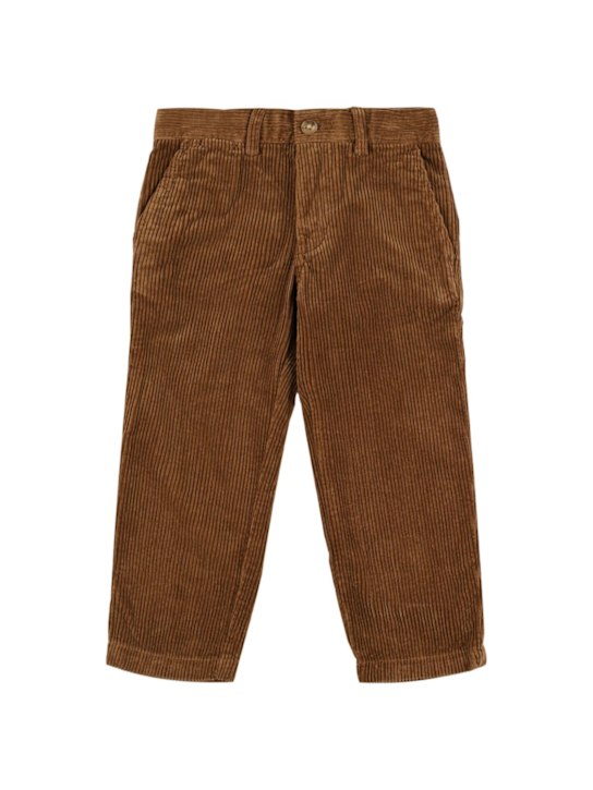 Polo Ralph Lauren: Pantaloni in misto cotone millerighe - kids-boys_0 | Luisa Via Roma