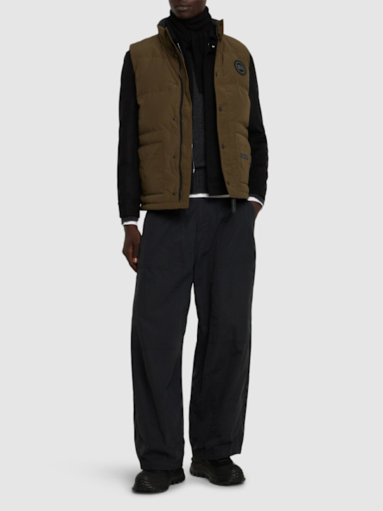 Canada Goose: Freestyle Crew cotton blend down vest - men_1 | Luisa Via Roma