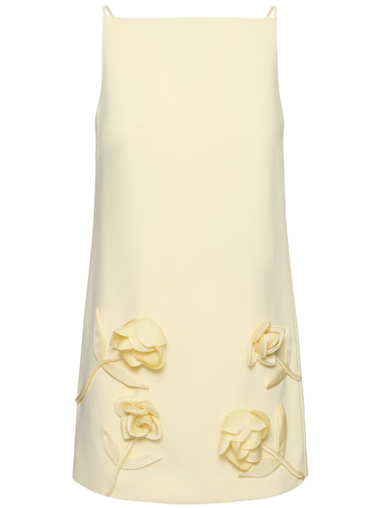 Self-portrait: Crepe flower mini dress - women_0 | Luisa Via Roma