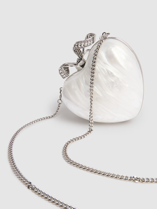 Heart pearl clutch - Self-portrait - Women  | Luisaviaroma