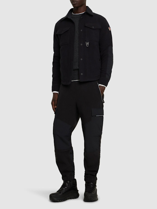 Moncler Grenoble: Polartec tech shirt jacket - men_1 | Luisa Via Roma