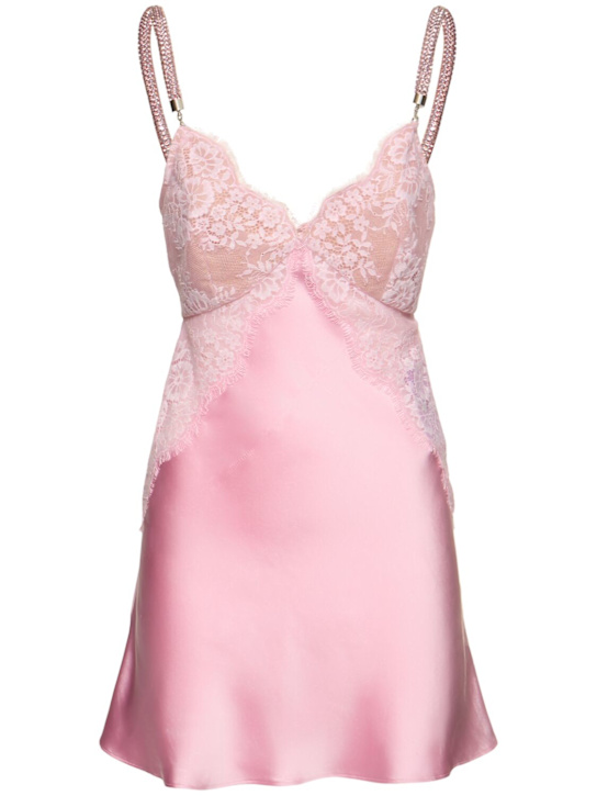 Self-portrait: Vestito C.Kane in raso e pizzo - women_0 | Luisa Via Roma