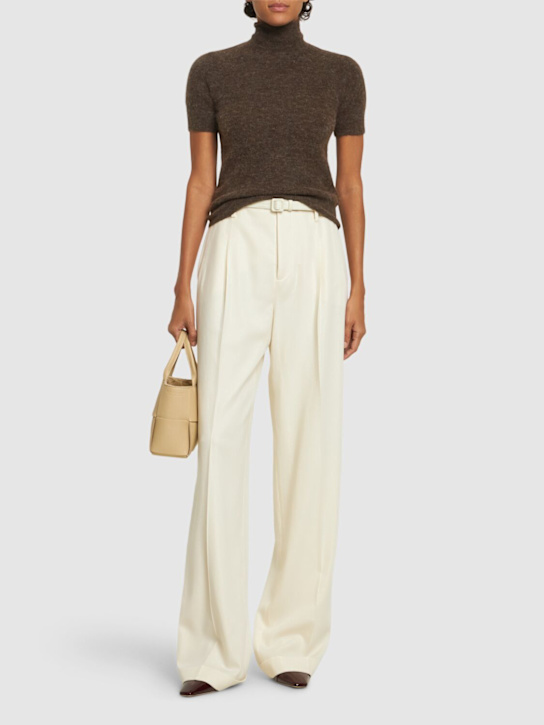 Ralph Lauren Collection: Acklie wool gabardine straight pants - women_1 | Luisa Via Roma
