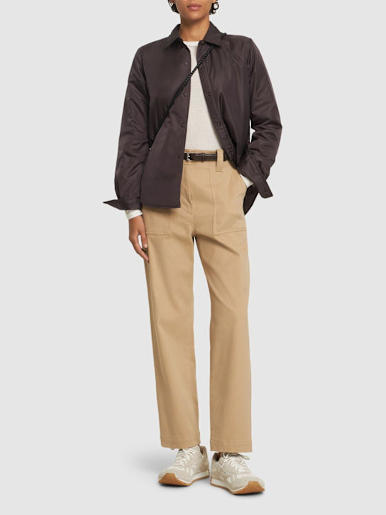 Weekend Max Mara: Ottobre cotton drill straight pants - women_1 | Luisa Via Roma