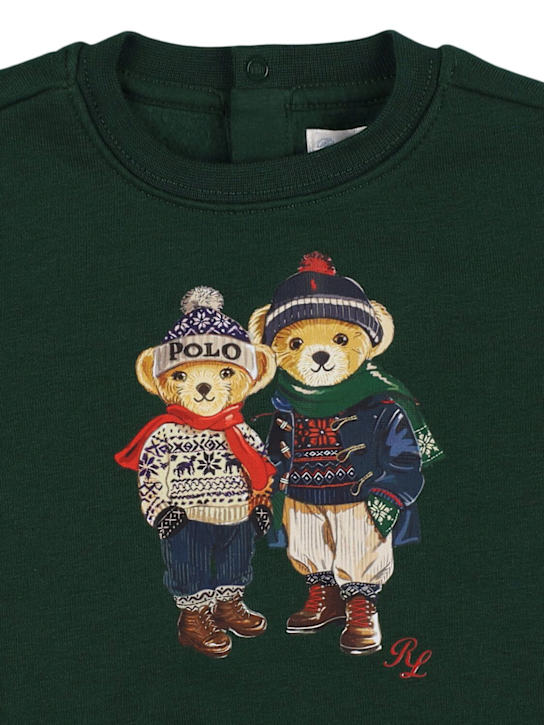 Polo Ralph Lauren: Printed cotton blend sweatshirt & pants - kids-girls_1 | Luisa Via Roma