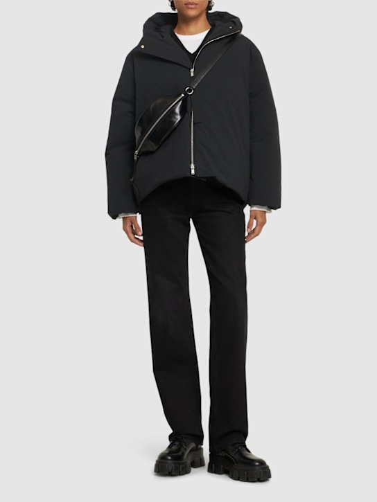 Jil Sander: Boxy fit down jacket w/hood - women_1 | Luisa Via Roma