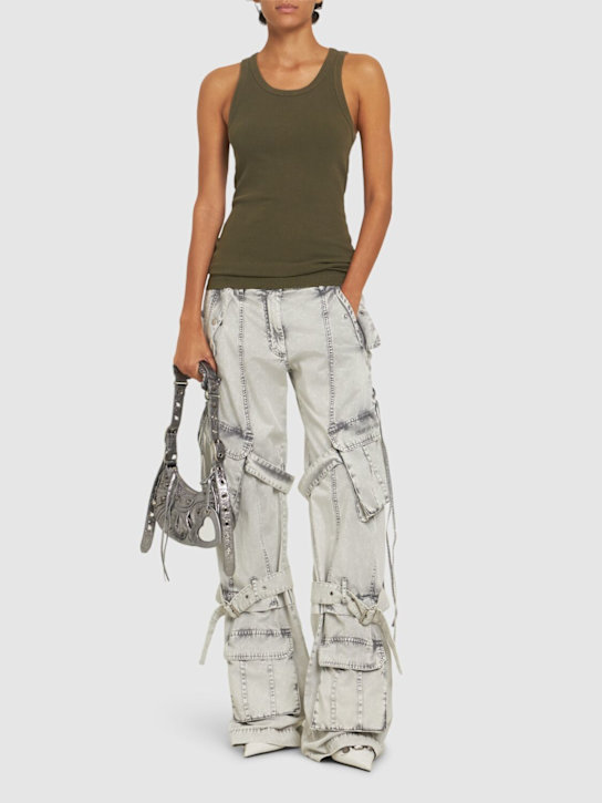 Entire Studios: Ribbed organic cotton tank top - women_1 | Luisa Via Roma