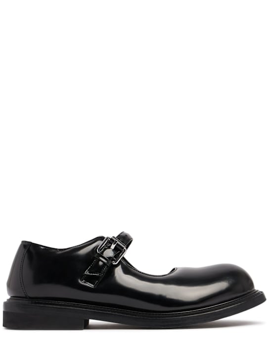 Moschino: Oliver Mary Jane shoes - Black - men_0 | Luisa Via Roma