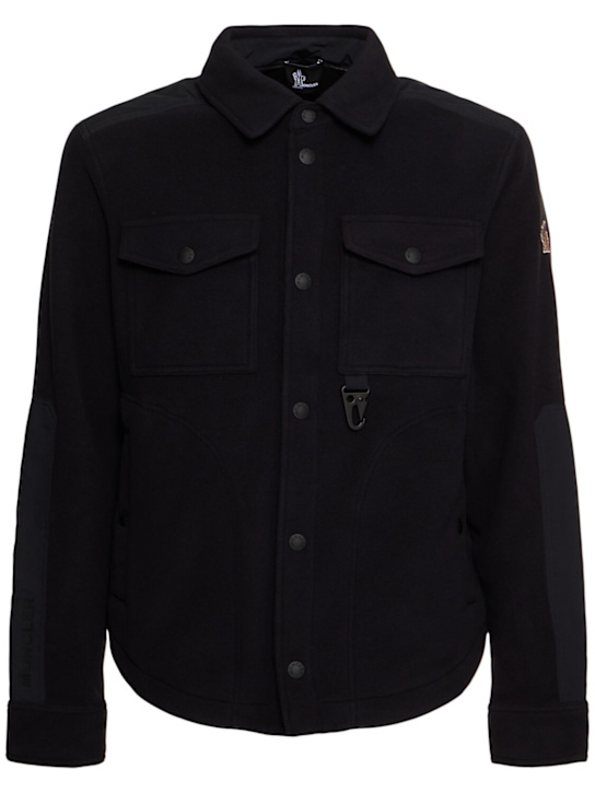 Moncler Grenoble: Polartec tech shirt jacket - men_0 | Luisa Via Roma