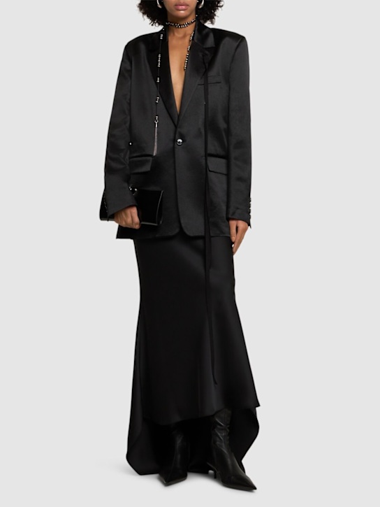 Ann Demeulemeester: Elin tailored asymmetric closure blazer - women_1 | Luisa Via Roma