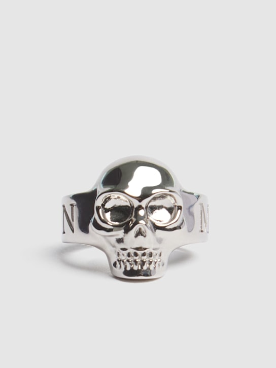 McQueen: Skull brass ring - Palladium - men_3 | Luisa Via Roma